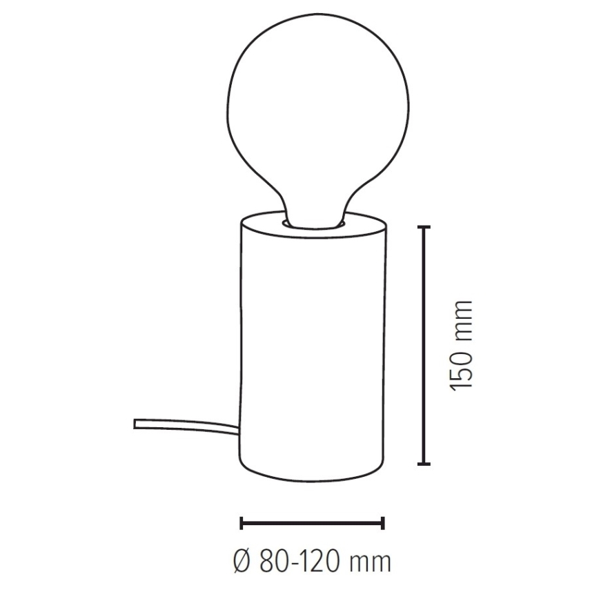 Stolná lampa TRABO 1xE27/25W/230V