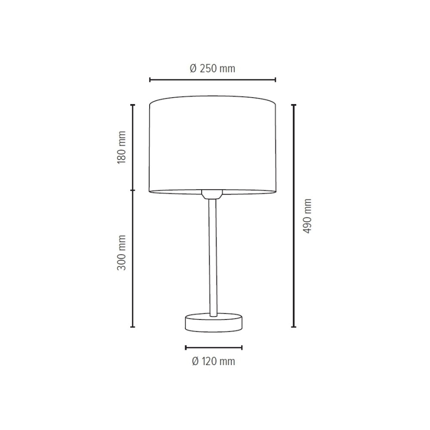 Stolná lampa SCARLETT 1xE27/40W/230V – FSC certifikované