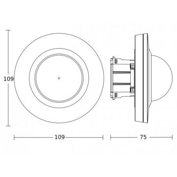 Steinel 087777 - Senzor pohybu podhľadový MD-24 ECO COM1 360° biela