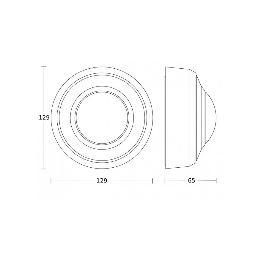 Steinel 087951 - Vonkajší senzor pohybu s prezenčným čidlom PD-8 ECO KNX 360° IP54 biela