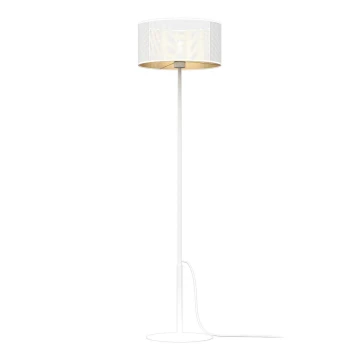 Stojacia lampa LOFT SHADE 1xE27/60W/230V biela/zlatá