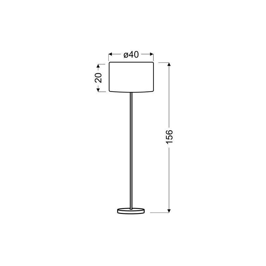 Stojacia lampa TIMBER 1xE27/60W/230V béžová/matný chróm