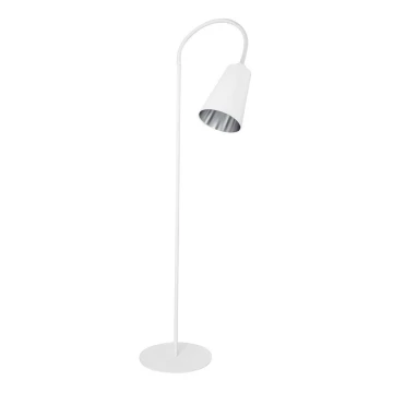 Stojacia lampa WIRE 1xE27/15W/230V biela/strieborná