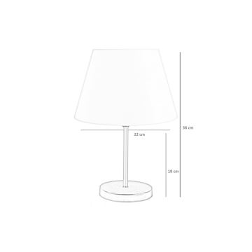 Stolná lampa 1xE27/60W/230V medená