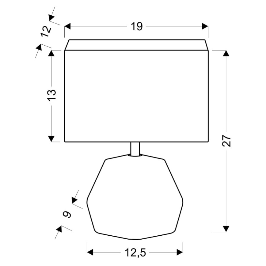 Stolná lampa ANIMI 1xE14/40W/230V šedá