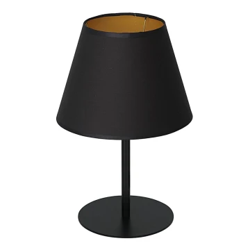 Stolná lampa ARDEN 1xE27/60W/230V pr. 20 cm čierna/zlatá