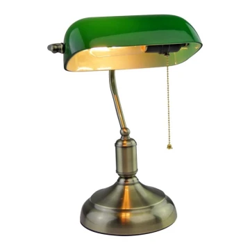 Stolná lampa BANKER 1xE27/60W/230V