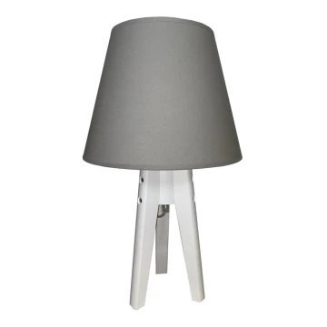 Stolná lampa CONE 1xE27/60W/230V biela/šedá