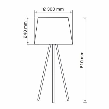 Stolná lampa ELENA 1xE27/20W/230V čierna