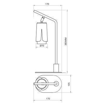 Stolná lampa FLOWER 1xGU10/8W/230V biela