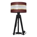 Stolná lampa HELEN 1xE27/60W/230V hnedá/zlatá/borovica