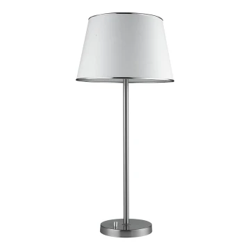 Stolná lampa IBIS 1xE14/40W/230V biela/matný chróm