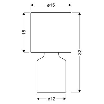 Stolná lampa INER 1xE14/40W/230V béžová