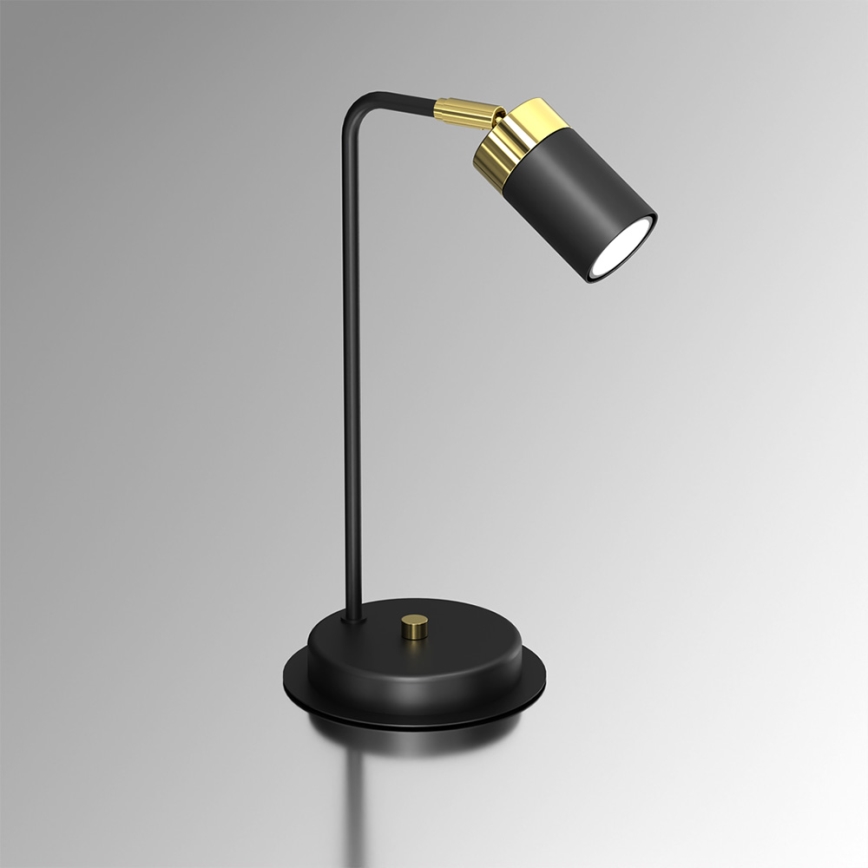 Stolná lampa JOKER 1xGU10/25W/230V čierna/zlatá