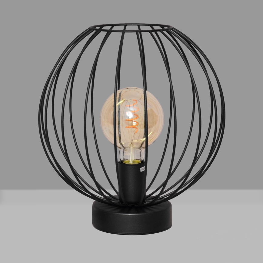 Stolná lampa MERCURE 1xE27/60W/230V čierna