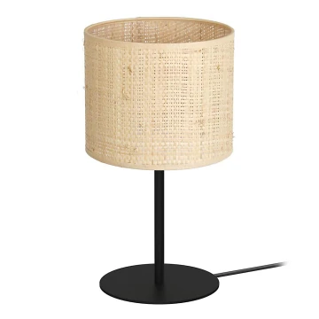 Stolná lampa RATTAN 1xE27/60W/230V pr. 18 cm ratan