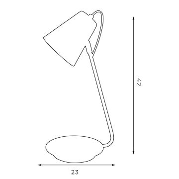 Stolná lampa TABLE LAMPS 1xE27/60W/230V