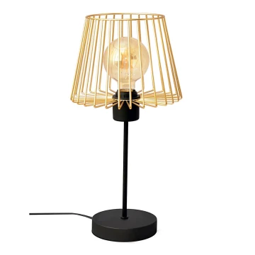 Stolná lampa TORRI 1xE27/15W/230V zlatá/čierna