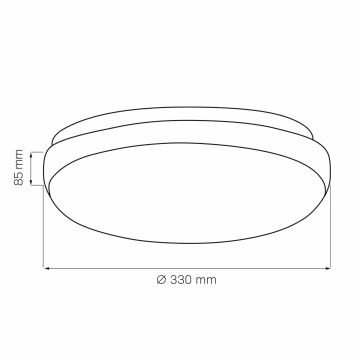 Stropné svietidlo BENEDYKT 2xE27/20W/230V pr. 33 cm čierna