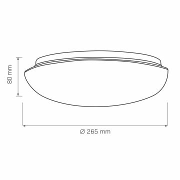 Stropné svietidlo BONIFACY 1xE27/20W/230V pr. 26,5 cm biela