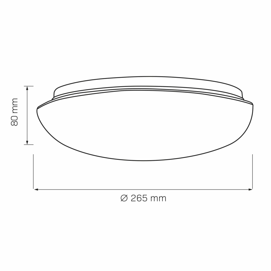 Stropné svietidlo BONIFACY 1xE27/20W/230V pr. 26,5 cm biela