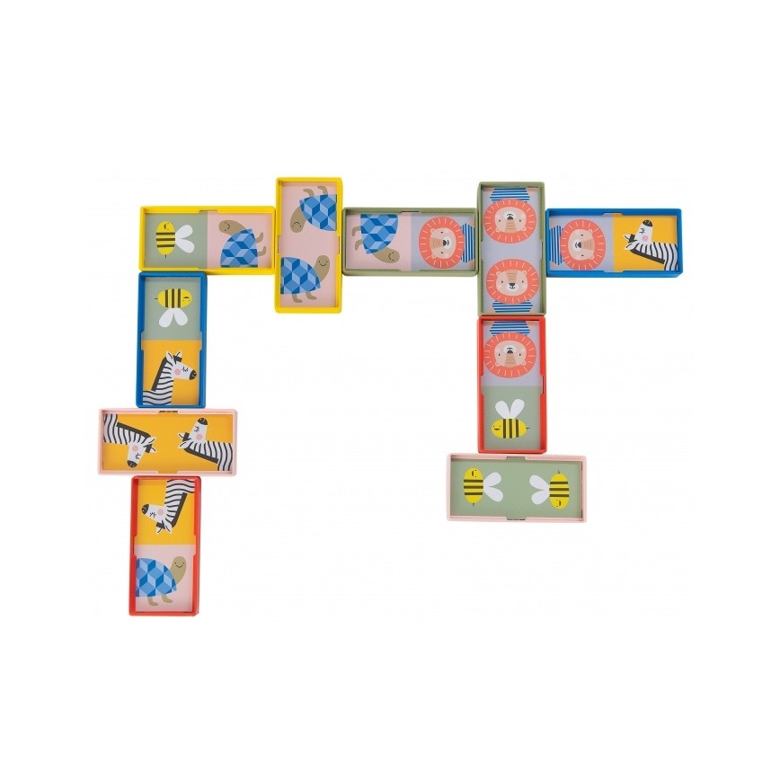 Taf Toys - Detské domino 4v1 zvieratká