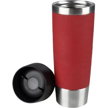 Tefal - Cestovný hrnček 500 ml TRAVEL MUG nerez/červená