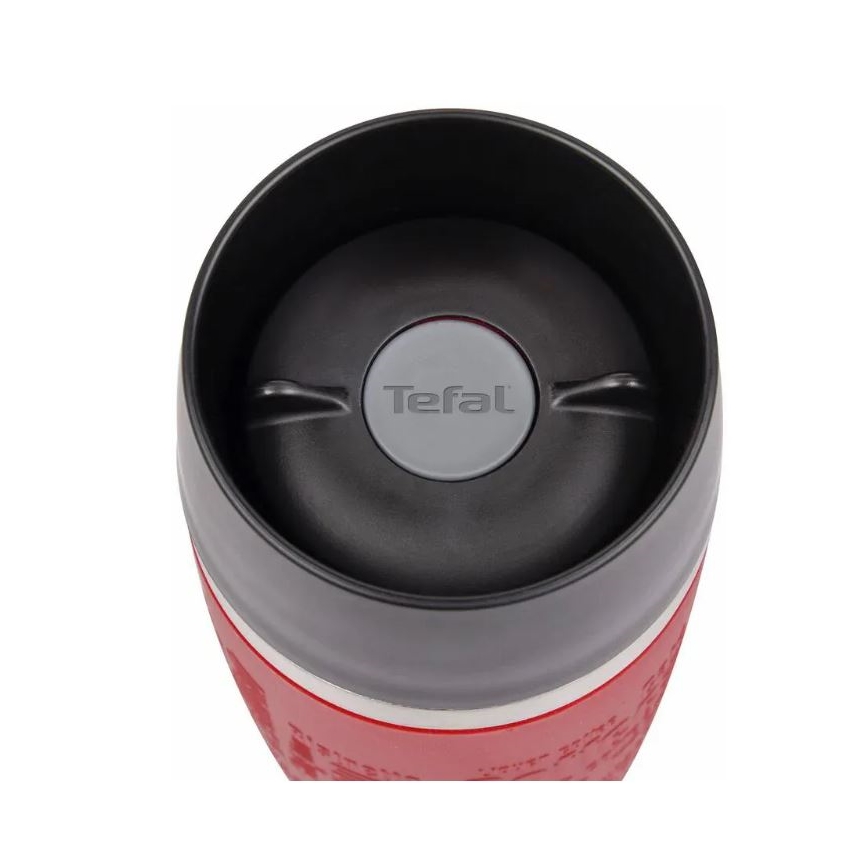 Tefal - Cestovný hrnček 500 ml TRAVEL MUG nerez/červená