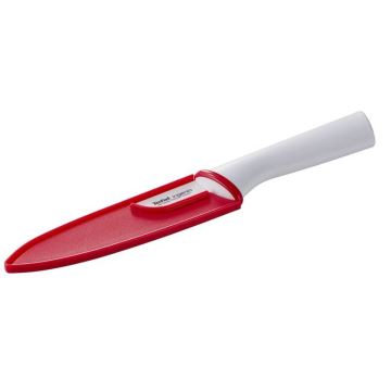 Tefal - Keramický nôž chef INGENIO 16 cm biela/červená