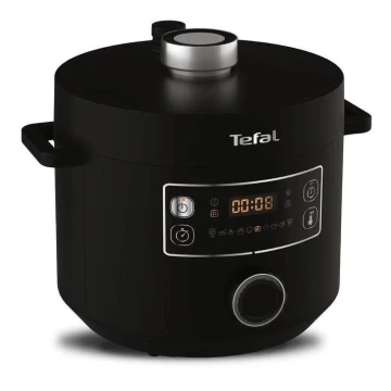 Tefal - Multifunkčný elektrický hrniec TURBO CUISINE 4,8 l 1090W/230V čierna