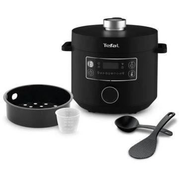 Tefal - Multifunkčný elektrický hrniec TURBO CUISINE 4,8 l 1090W/230V čierna