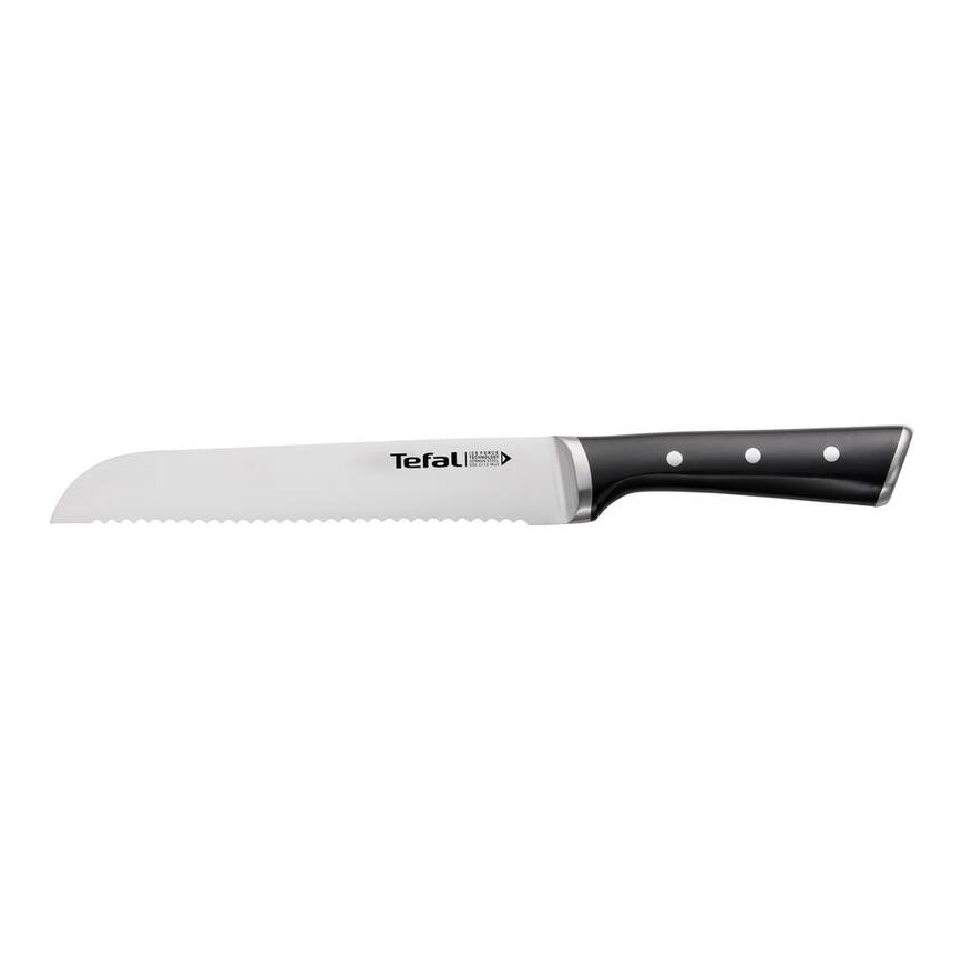 Tefal - Nerezový nôž na chlieb ICE FORCE 20 cm chróm/čierna