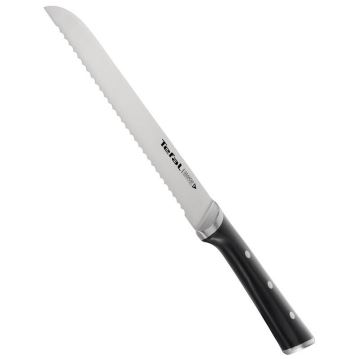 Tefal - Nerezový nôž na chlieb ICE FORCE 20 cm chróm/čierna