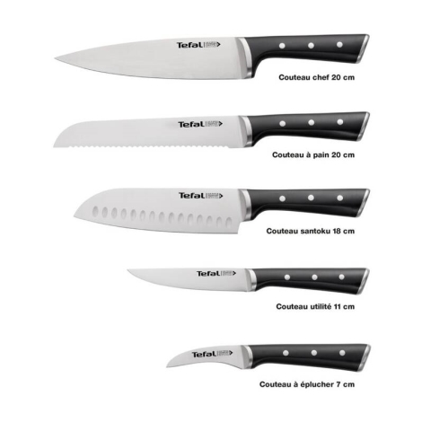 Tefal - Sada kuchynských nožov v stojane ICE FORCE 6 ks