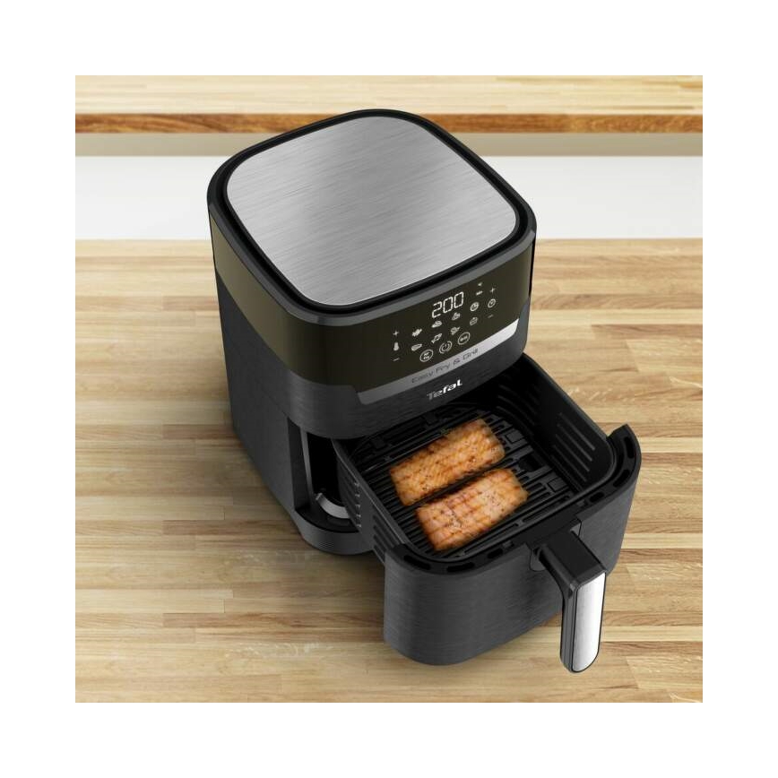 Tefal - Teplovzdušná fritéza 4,2 l EASY FRY&GRILL 2v1 1550W/230V čierna