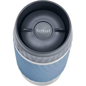 Tefal - Termohrnček 360 ml EASY TWIST MUG nerez/modrá