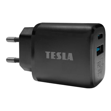 TESLA Electronics - Rychlonabíjací adaptér Power Delivery 25W čierna