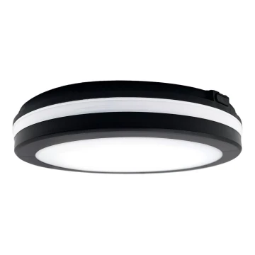 Top Light - LED Kúpeľňové svietidlo COMET LED/15W/230V 3000/4000/6500K IP54 pr. 20 cm čierna