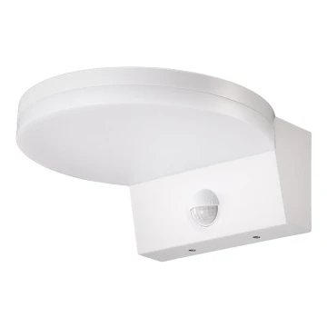 Top Light - LED Vonkajšie nástenné svietidlo so senzorom NOVARA LED/15W/230V IP65 biela