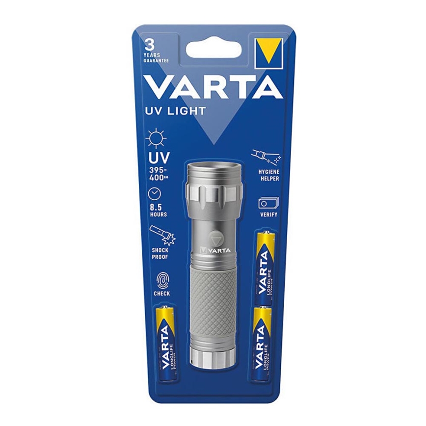 Varta 15638101421 - LED Baterka UV LIGHT UV/3xAAA