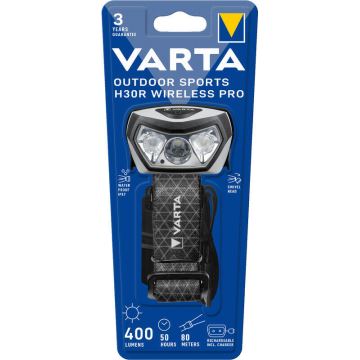 Varta 18650101401 - LED Stmievateľná nabíjacia čelovka OUTDOOR SPORTS LED/5V 1800mAh IPX7