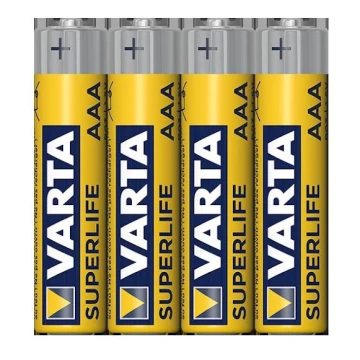 Varta 2003101304 - 4 ks Zinkouhlíková batéria SUPERLIFE AAA 1,5V