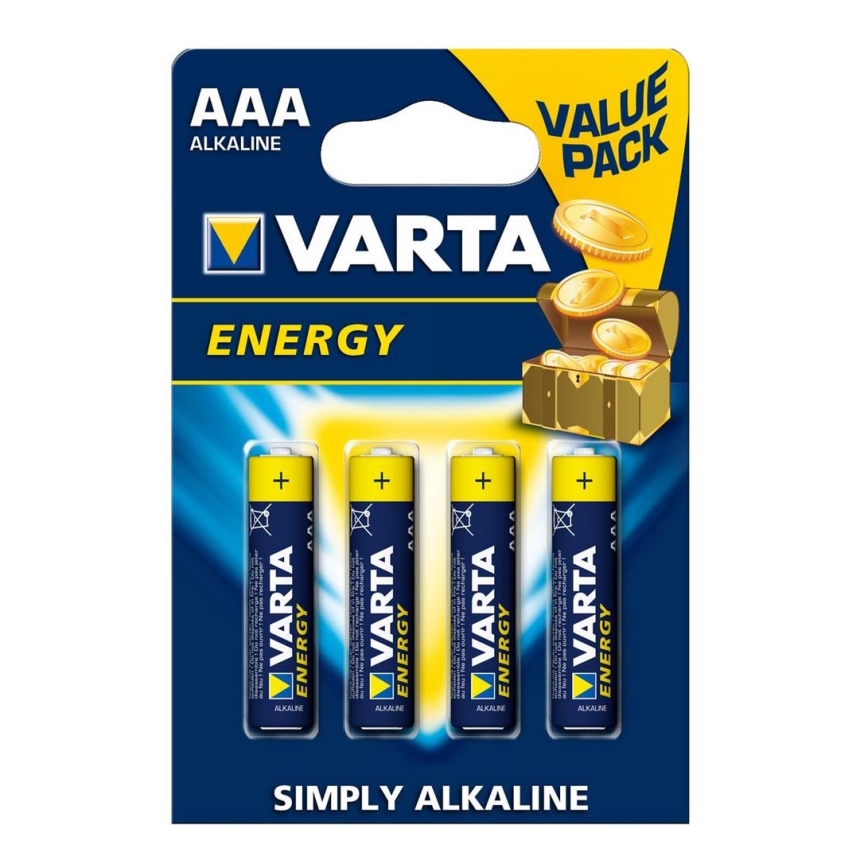 Varta 4103 - 4 ks Alkalická batéria ENERGY AAA 1,5V