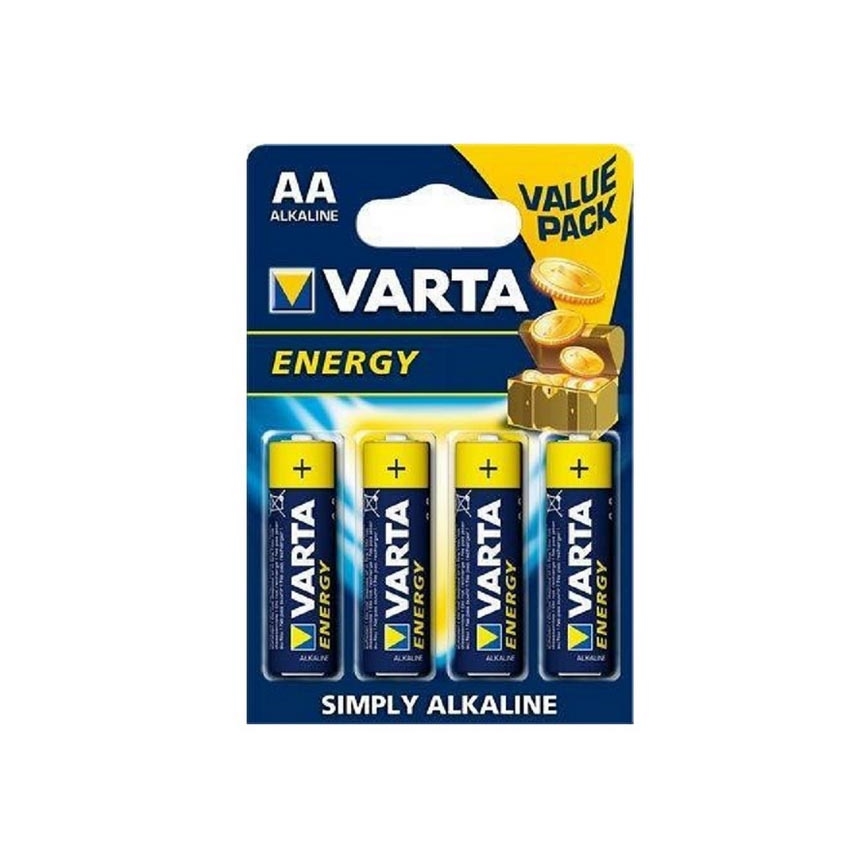 Varta 4106 - 4 ks Alkalická batéria ENERGY AA 1,5V