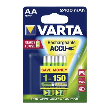 Varta 56706 - 2 ks Nabíjacia batéria ACCU AA NiMH/2100mAh/1,2V