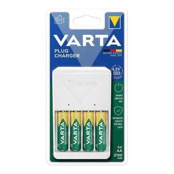 Varta 57657101451 - Nabíjačka batérií 4xAA/AAA 2100mAh 230V