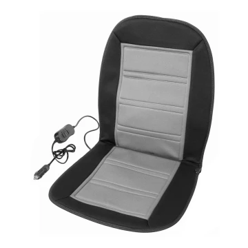 Vyhrievaný poťah na sedadlo s termostatom 12V čierna/šedá