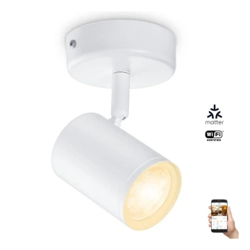 WiZ - LED Stmievateľné bodové svietidlo IMAGEO 1xGU10/4,9W/230V 2700-6500K CRI 90 Wi-Fi biela