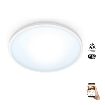 WiZ - LED Stmievateľné stropné svietidlo SUPERSLIM LED/14W/230V 2700-6500K Wi-Fi biela