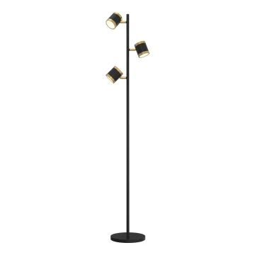 Wofi 3003-304S - LED Stmievateľná stojacia lampa TOULOUSE LED/21W/230V čierna/zlatá